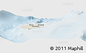 Shaded Relief Panoramic Map of New Providence, lighten