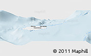 Silver Style Panoramic Map of New Providence, single color outside