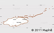 Classic Style Simple Map of New Providence, cropped outside