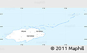 Classic Style Simple Map of New Providence, single color outside