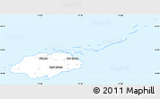 Gray Simple Map of New Providence, single color outside