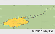Savanna Style Simple Map of New Providence, cropped outside