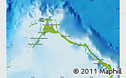 Physical Map of North Eleuthera