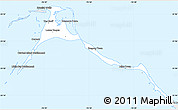 Silver Style Simple Map of North Eleuthera