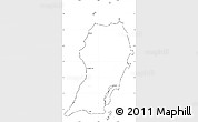 Blank Simple Map of San Salvador, cropped outside