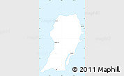 Gray Simple Map of San Salvador