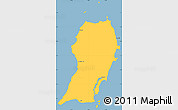 Savanna Style Simple Map of San Salvador