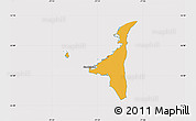 Political Map of South Abaco, cropped outside