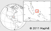 Blank Location Map of West Grand Bahama