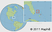 Savanna Style Location Map of West Grand Bahama