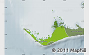 Physical Map of West Grand Bahama, semi-desaturated