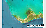 Satellite Map of West Grand Bahama