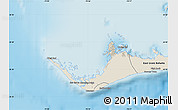 Shaded Relief Map of West Grand Bahama