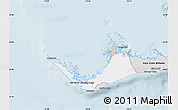 Silver Style Map of West Grand Bahama