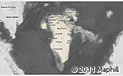 Satellite 3D Map of Bahrain, desaturated