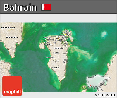 Satellite 3D Map of Bahrain