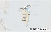 Shaded Relief 3D Map of Bahrain, lighten, semi-desaturated