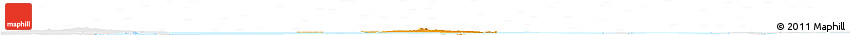 Political Horizon Map of Bahrain, single color outside, bathymetry sea