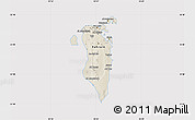 Shaded Relief Map of Bahrain, cropped outside
