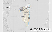 Shaded Relief Map of Bahrain, desaturated