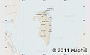 Shaded Relief Map of Bahrain, lighten