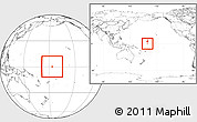 Blank Location Map of Baker Island, within the entire continent
