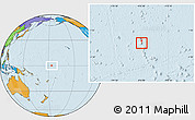 Blank Location Map of Baker Island, political outside