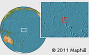 Blank Location Map of Baker Island, satellite outside