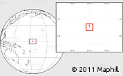 Satellite Location Map of Baker Island, blank outside