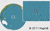 Satellite Location Map of Baker Island, highlighted continent