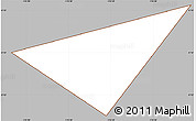 Gray Simple Map of Baker Island, cropped outside