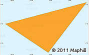 Political Shades Simple Map of Baker Island, single color outside