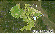 Satellite 3D Map of Barisal Zl, darken