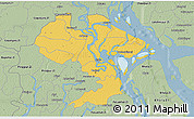 Savanna Style 3D Map of Barisal Zl