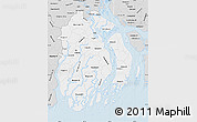 Silver Style Map of Barisal Div