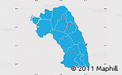 Political Map of Comilla Zl, cropped outside