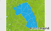 Political Map of Comilla Zl, physical outside