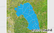 Political Map of Comilla Zl, satellite outside