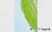 Physical Map of Cox Bazar Zl