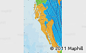 Political Map of Cox Bazar Zl