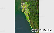 Satellite Map of Cox Bazar Zl, darken