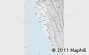 Silver Style Map of Cox Bazar Zl