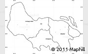 Blank Simple Map of Rajbari Zl, cropped outside