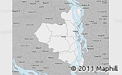 Gray 3D Map of Sirajganj Zl