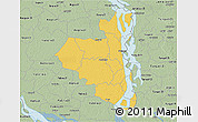 Savanna Style 3D Map of Sirajganj Zl