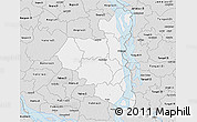 Silver Style 3D Map of Sirajganj Zl