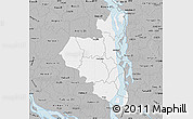 Gray Map of Sirajganj Zl