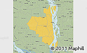Savanna Style Map of Sirajganj Zl