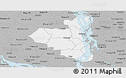 Gray Panoramic Map of Sirajganj Zl