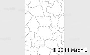 Blank Simple Map of Sirajganj Zl, no labels